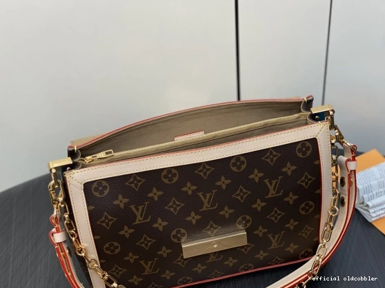 Official oldcobbler VUITTON LOUIS DAUPHINE-28*20*11CM 0807